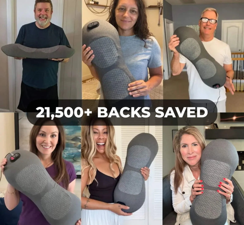 REVILIO back pain relief device in use